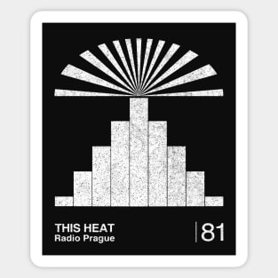 Radio Prague / Minimalist Graphic Artwork Design Sticker